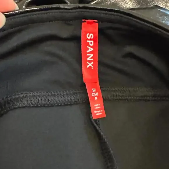 Spanx Faux Leather Leggings - Black, Size Small - Picture 3 of 3